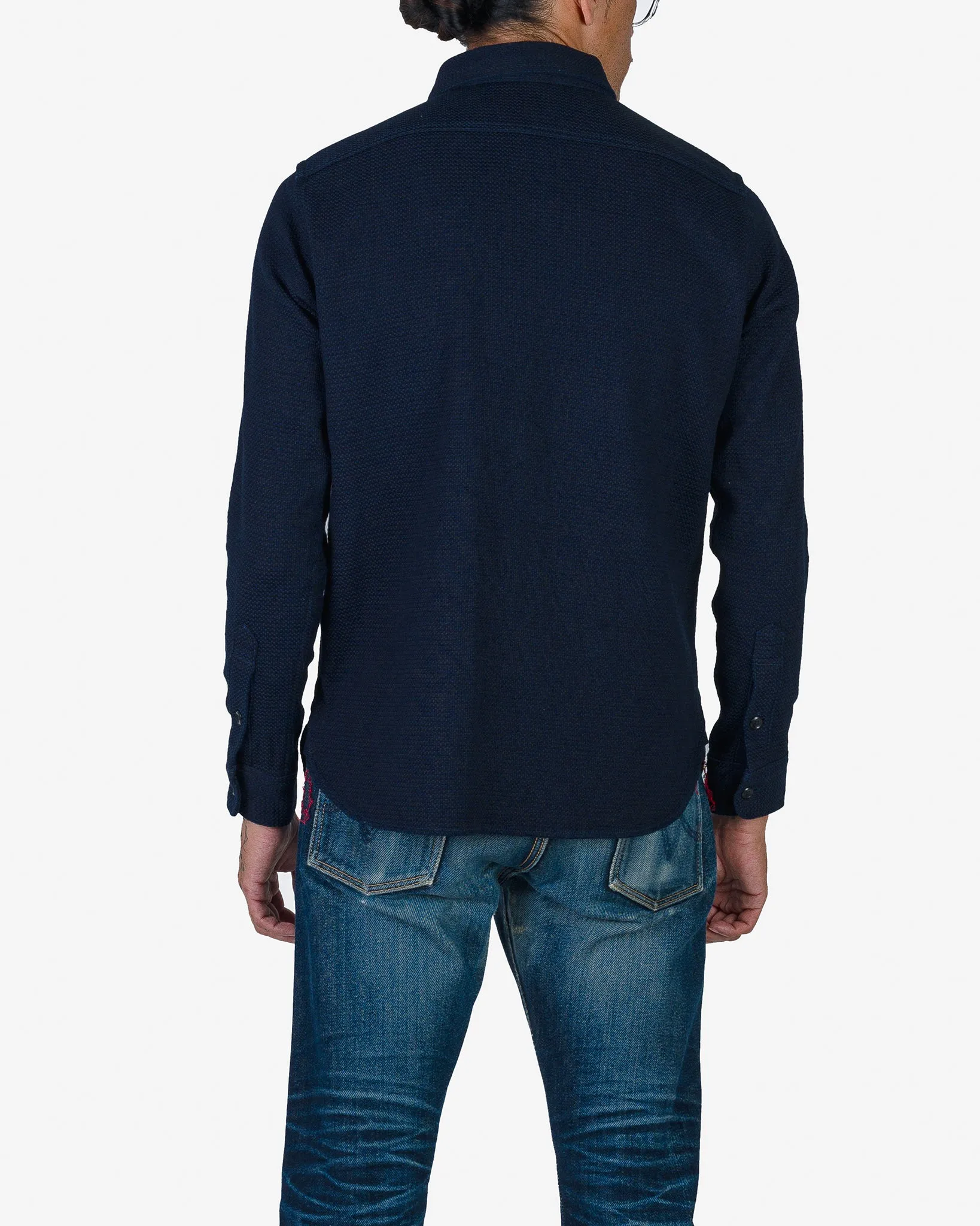 12oz Dobby Cloth Work Shirt - Indigo sold by Iron Heart product image thumbnail 3