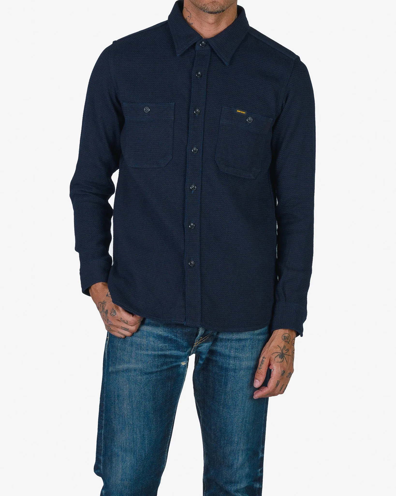 12oz Dobby Cloth Work Shirt - Indigo sold by Iron Heart product image thumbnail 2
