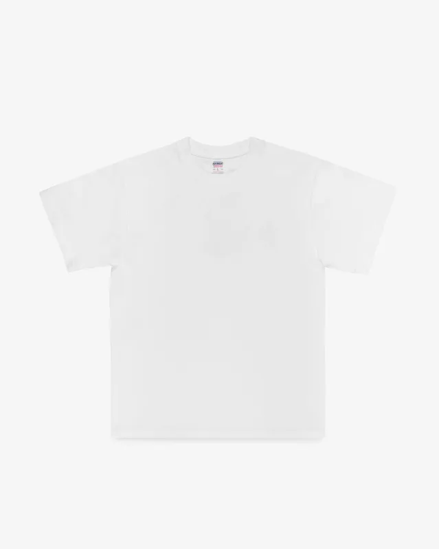 7.5oz Loopwheel Crew Neck T-Shirt - White made by Iron Heart