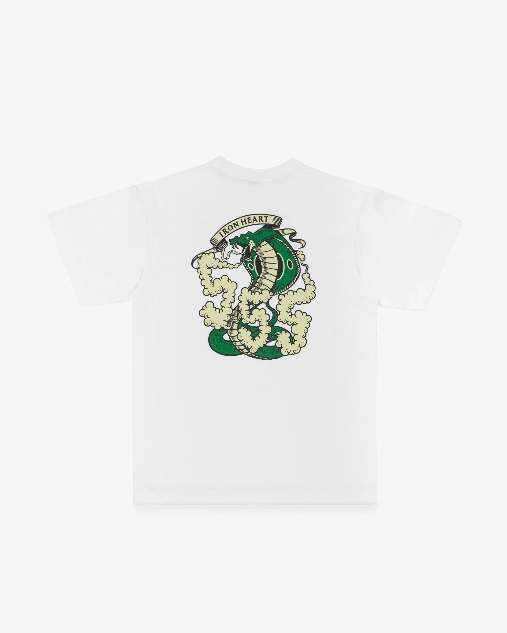 7.5oz Printed Loopwheel Crew Neck T-Shirt - White sold by Iron Heart product image thumbnail 5