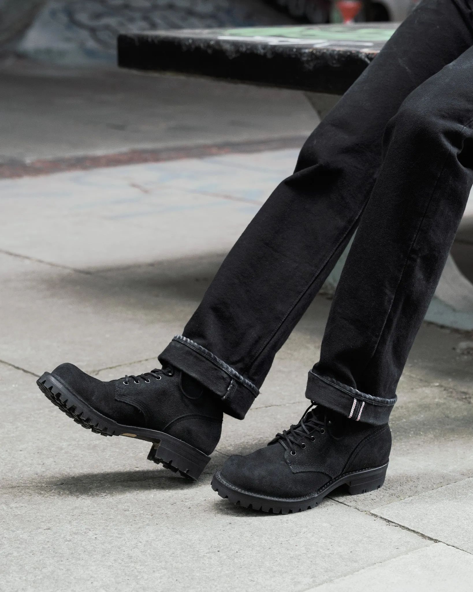 Iron Heart Int'l x Wesco® - 8" Warren Boot - Black Roughout sold by Iron Heart product image thumbnail 2