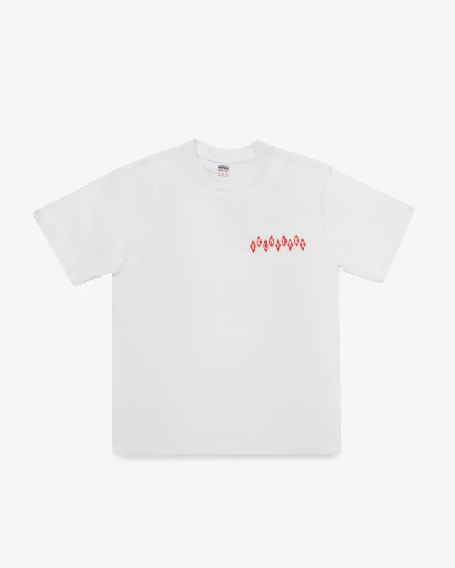 7.5oz Printed Loopwheel Crew Neck T-Shirt - White made by Iron Heart