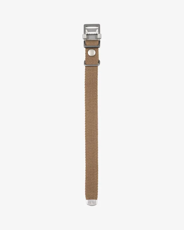 OGL Japanese Heavy Cotton Duck Watch Strap - Brown made by Iron Heart