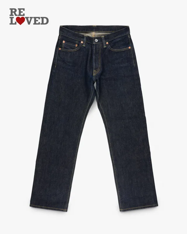 21oz Selvedge Denim Straight Cut Jeans - Indigo (IH-634S) Tag 31, Hemmed to 29.8" made by Iron Heart