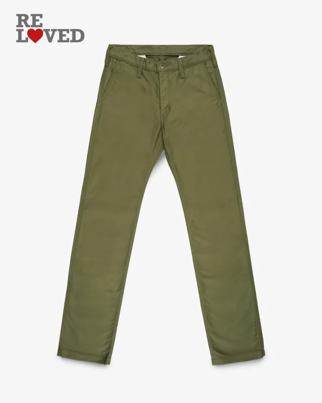11oz Cotton Whipcord Work Pants - Olive (IH-720-OLV) Tag 29, Hemmed to 29.0" made by Iron Heart