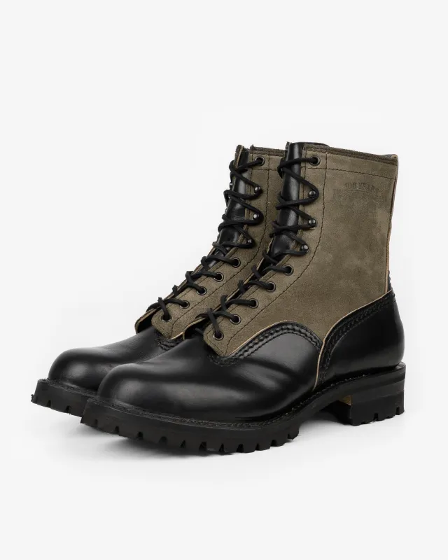 Iron Heart Int'l x Wesco® - 8" Jobmaster Boot - Black Horsehide Leather. The "Snake Eater” made by Iron Heart