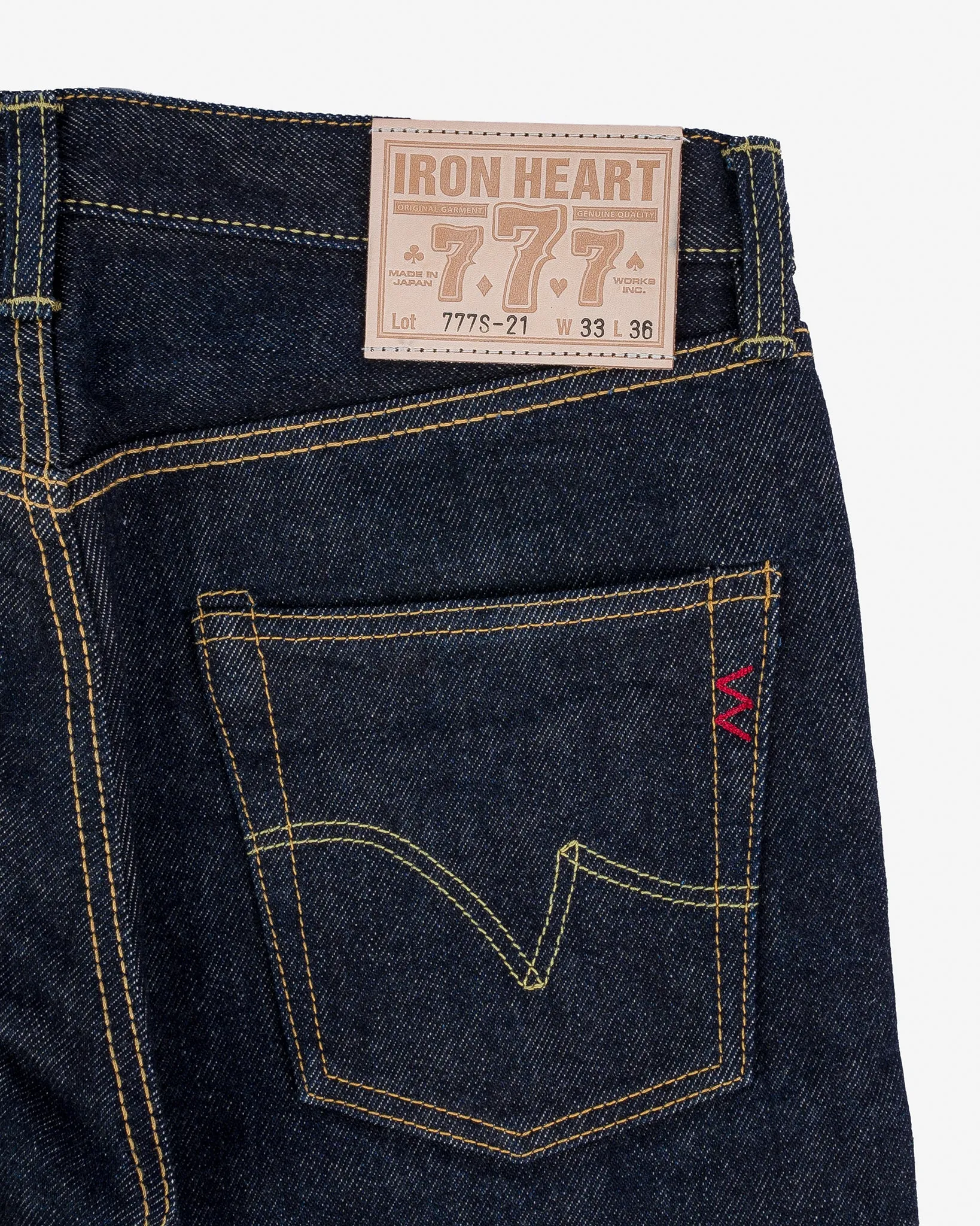21oz Selvedge Denim Slim Tapered Cut Jeans - Indigo sold by Iron Heart product image thumbnail 5