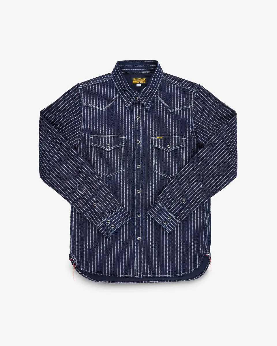 12oz Wabash Western Shirt - Indigo sold by Iron Heart