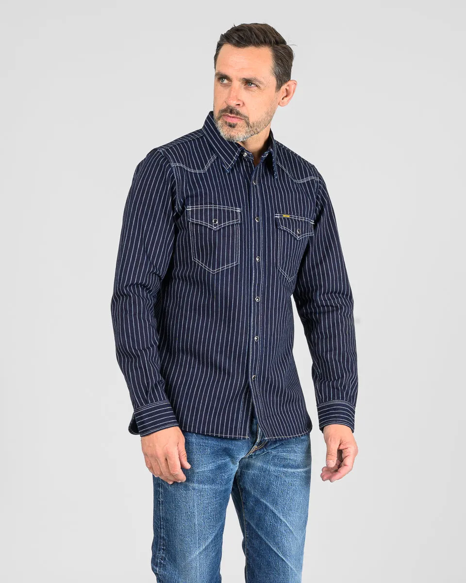 12oz Wabash Western Shirt - Indigo sold by Iron Heart product image thumbnail 2