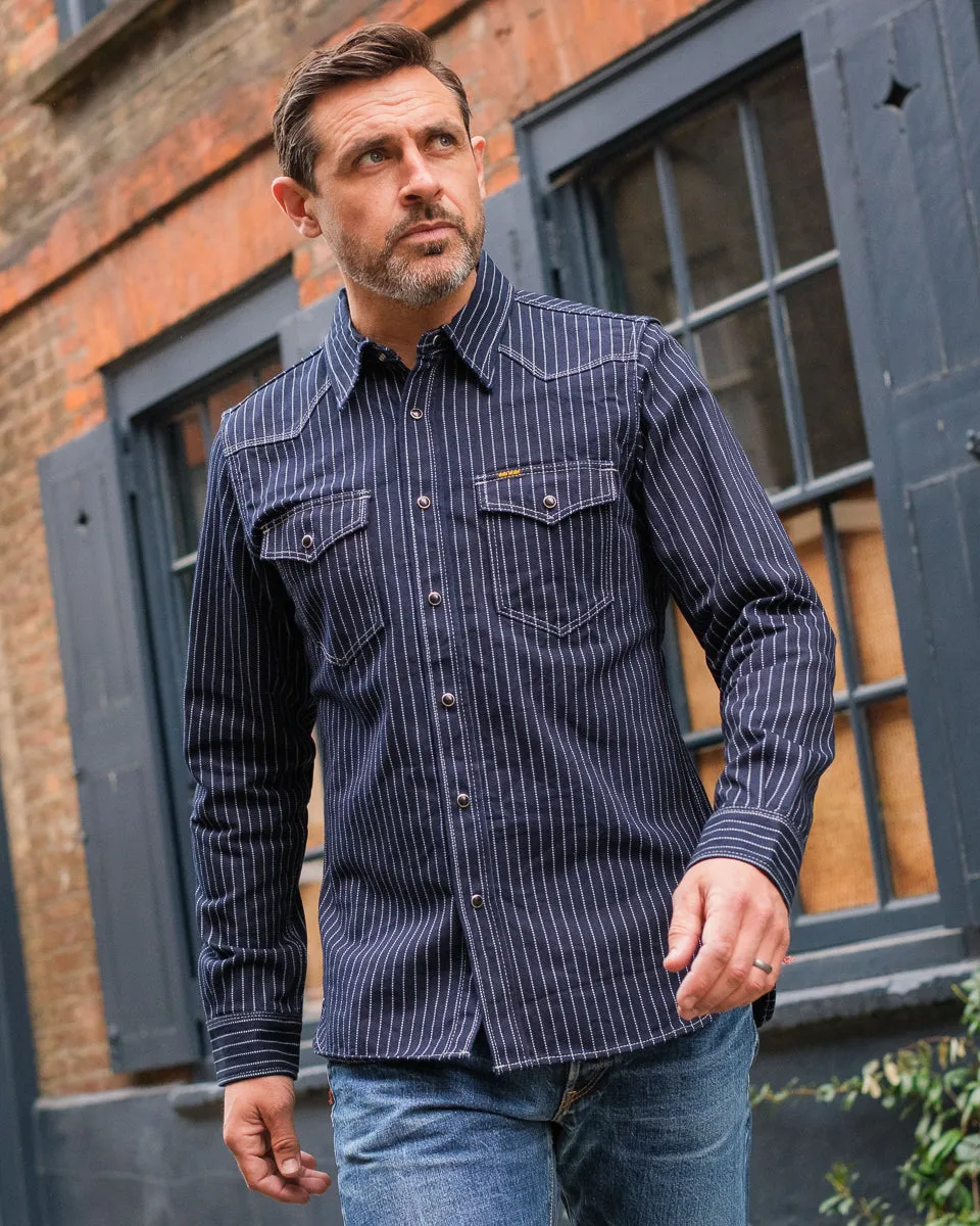 12oz Wabash Western Shirt - Indigo sold by Iron Heart product image thumbnail 3