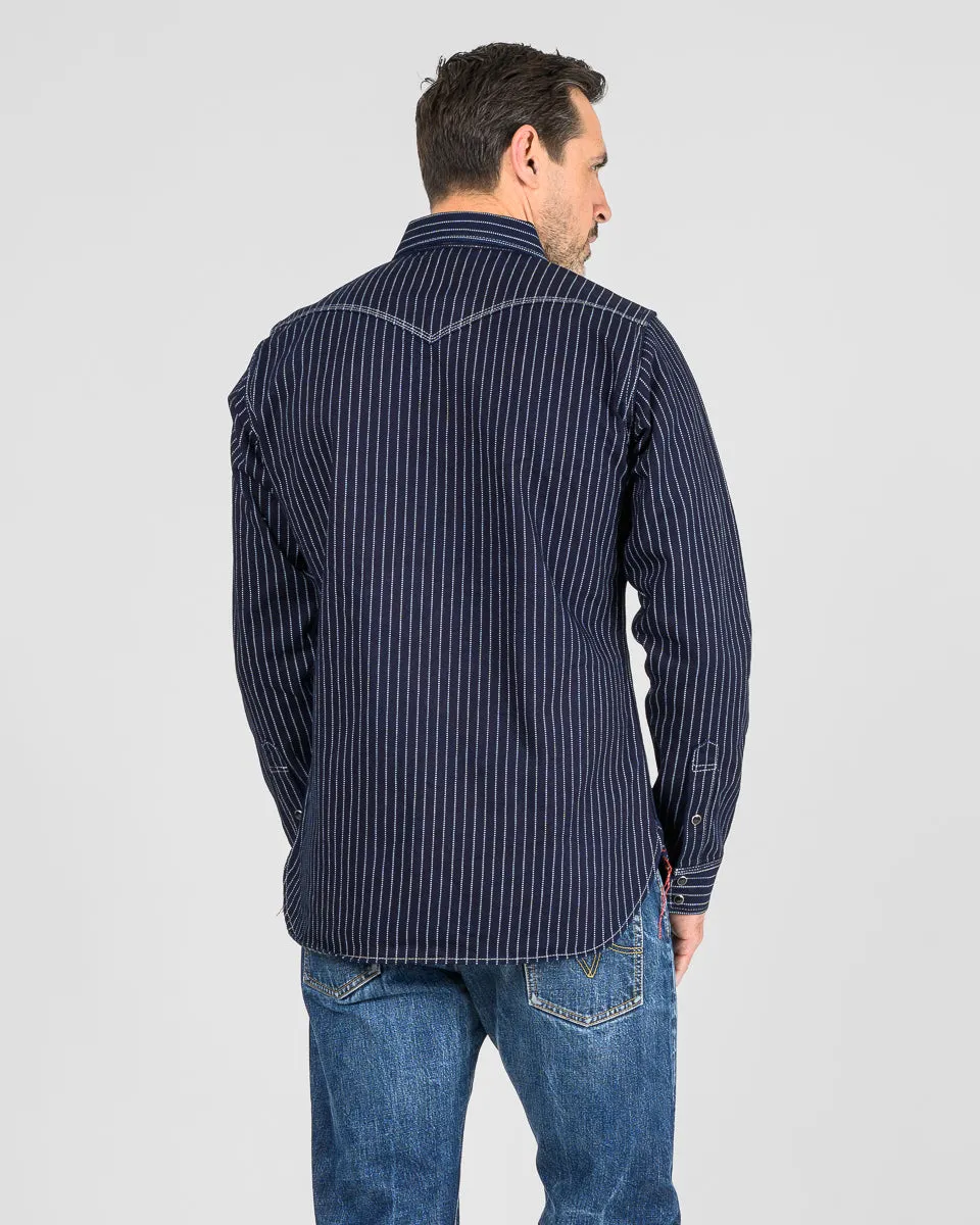 12oz Wabash Western Shirt - Indigo sold by Iron Heart product image thumbnail 4