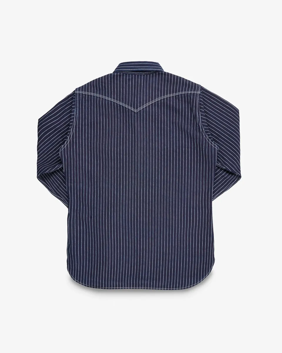 12oz Wabash Western Shirt - Indigo sold by Iron Heart product image thumbnail 5