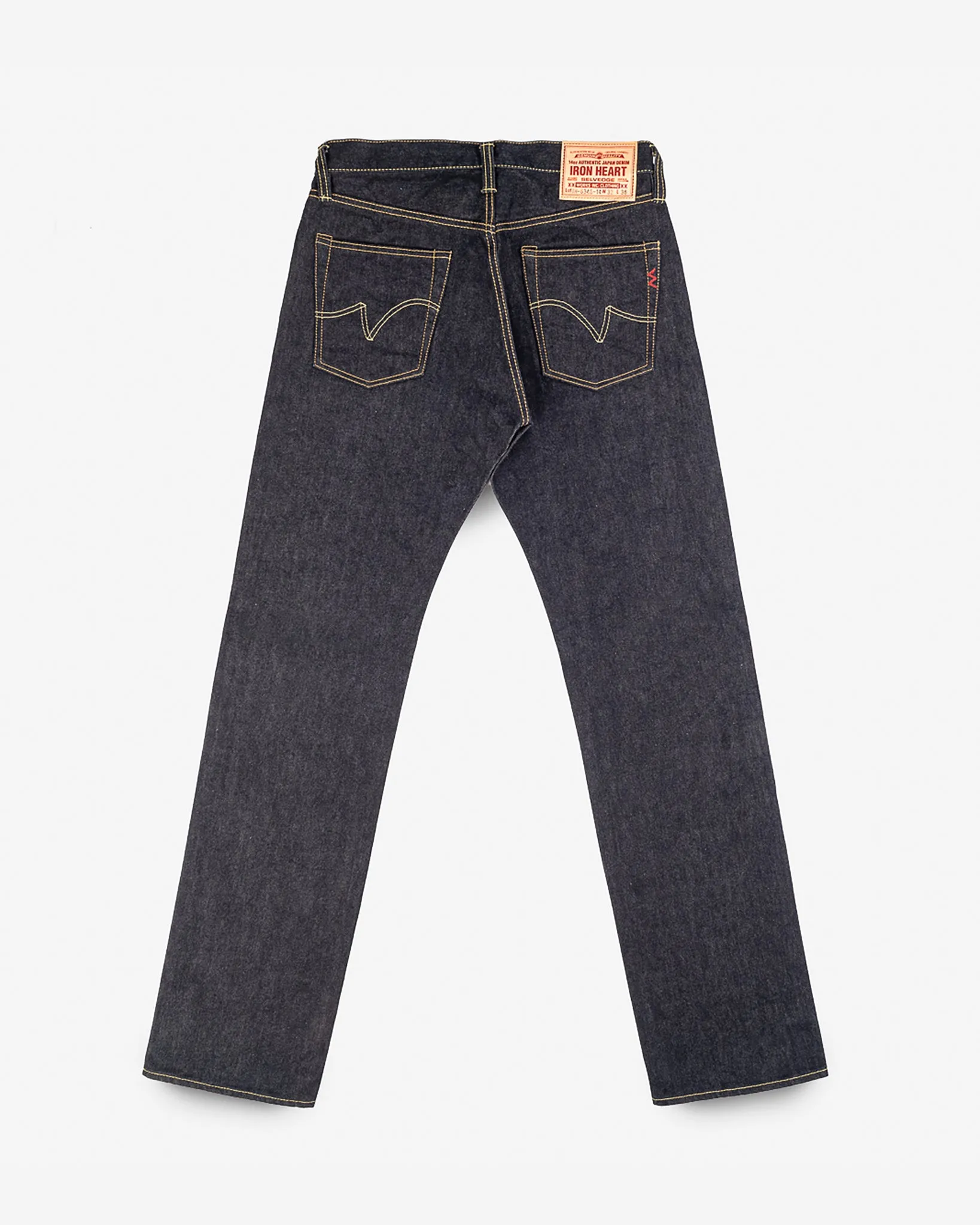 14oz Selvedge Denim Straight Cut Jeans - Indigo sold by Iron Heart product image thumbnail 5