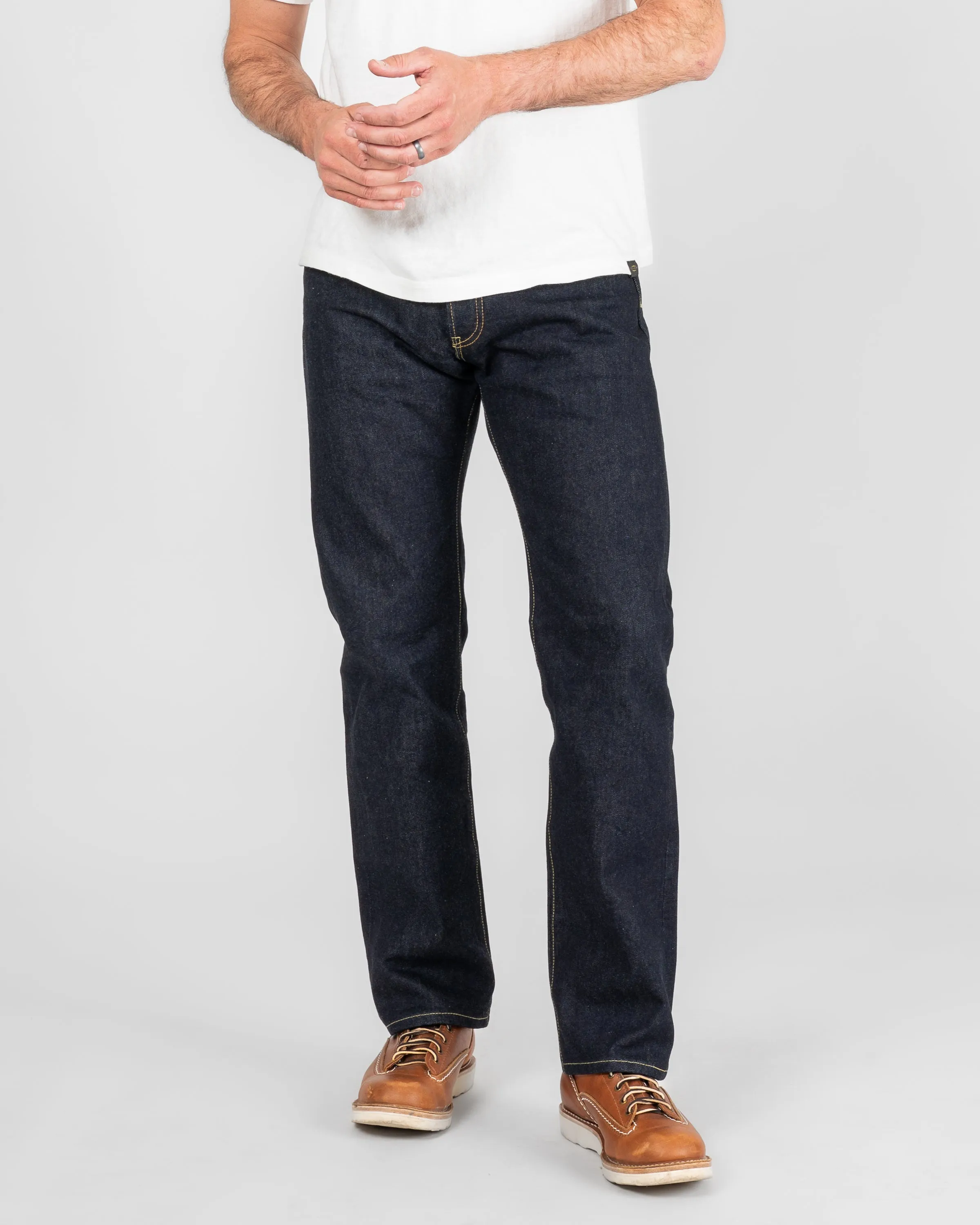 14oz Selvedge Denim Straight Cut Jeans - Indigo sold by Iron Heart product image thumbnail 2