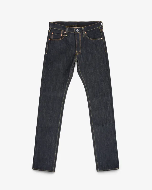 25oz Selvedge Denim Slim Tapered Cut Jeans - Indigo sold by Iron Heart