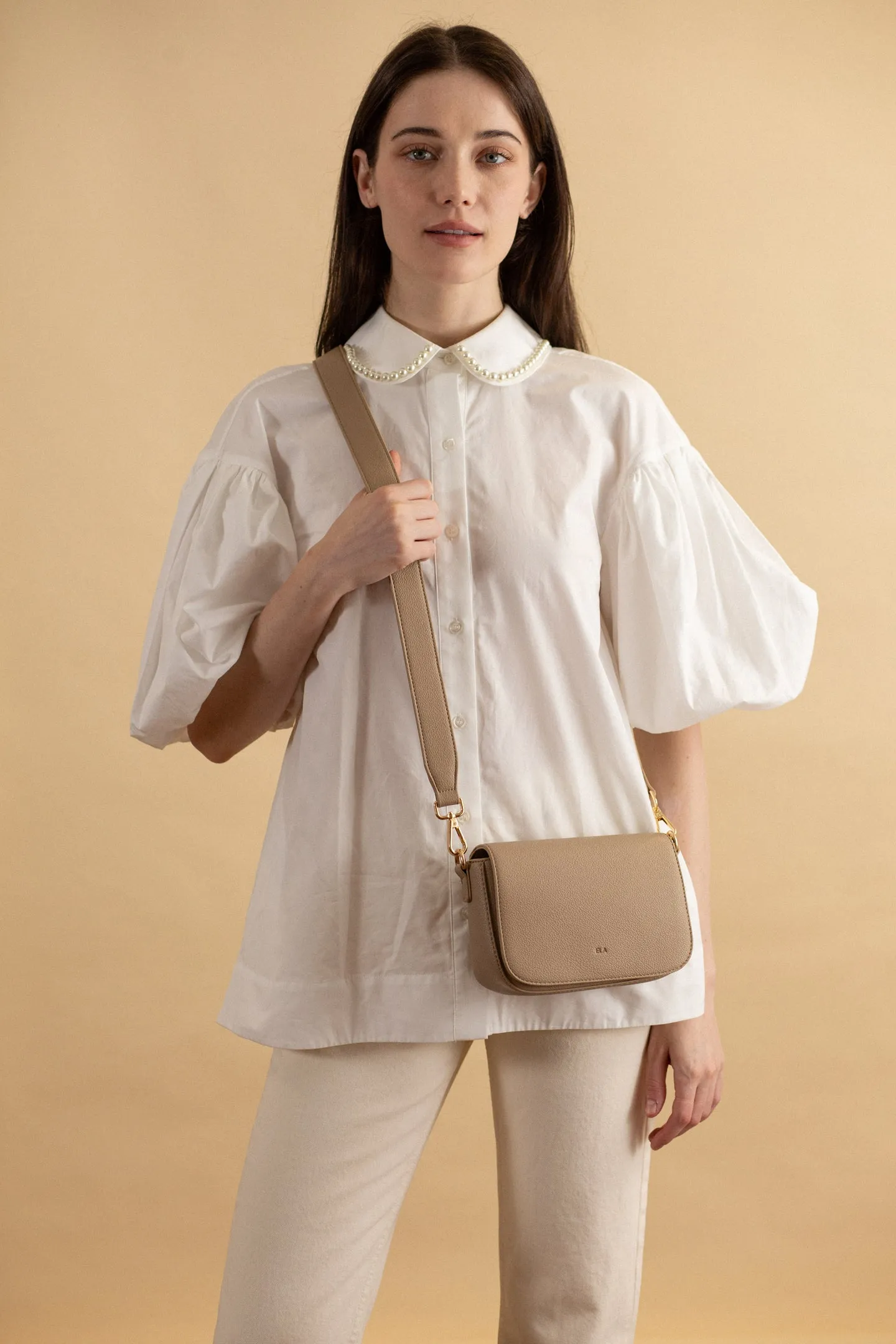 Compact Satchel - Beige Pebble sold by ELA product image thumbnail 2