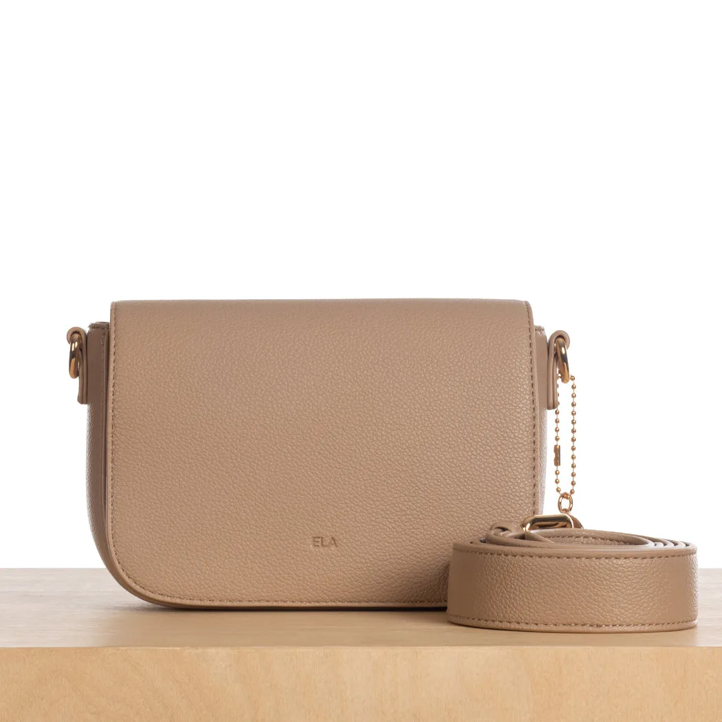 Compact Satchel - Beige Pebble sold by ELA