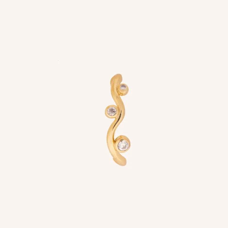 Flow Suspender Stone Detail Earring made by ELA