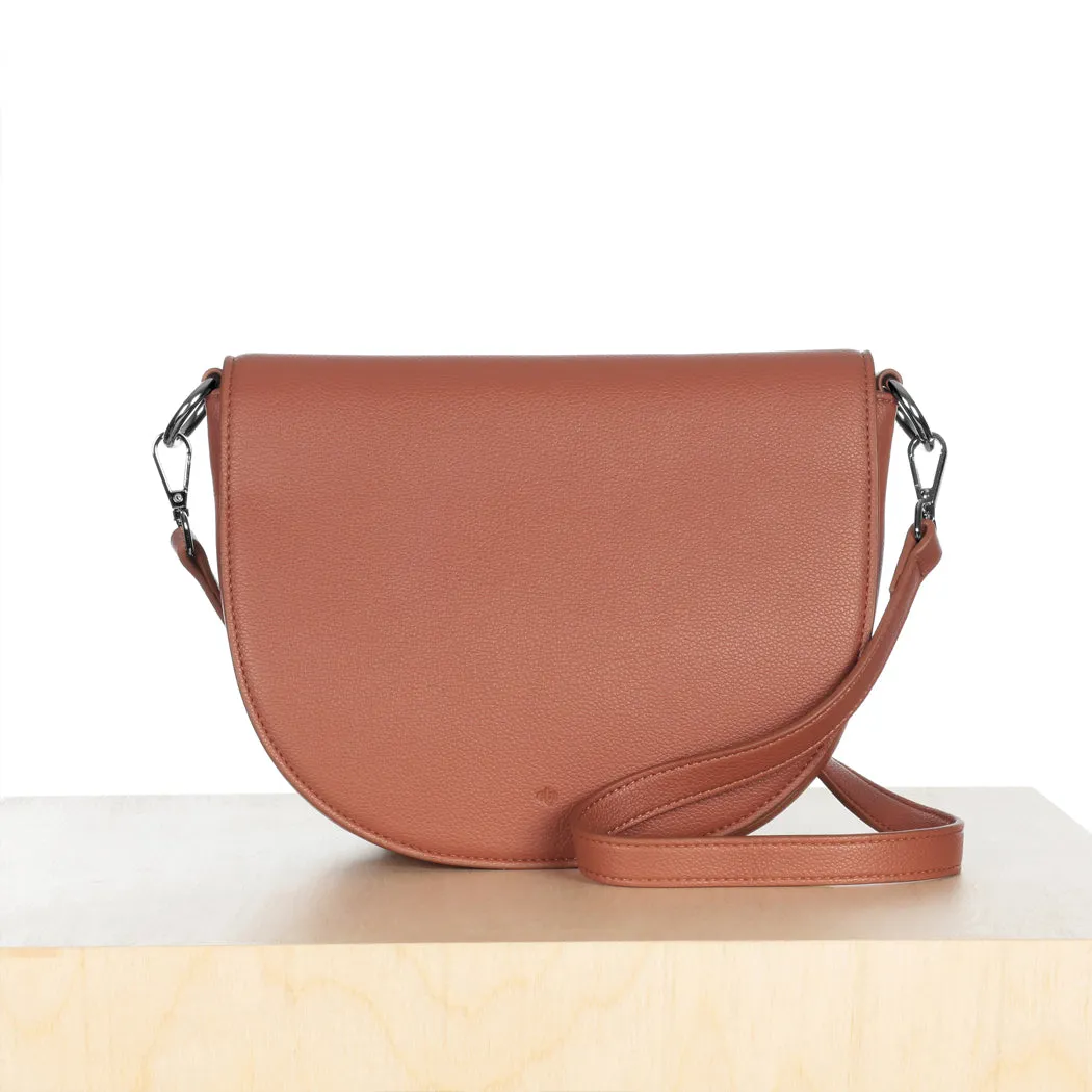Saddle Bag - Walnut Pebble sold by ELA