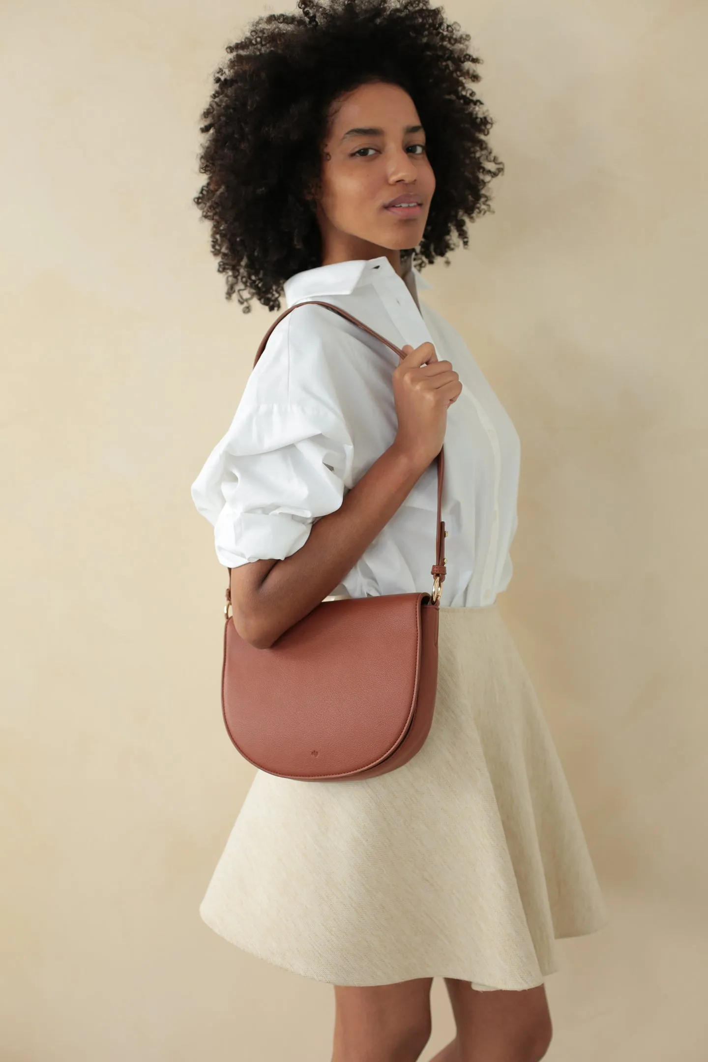 Saddle Bag - Walnut Pebble sold by ELA product image thumbnail 3