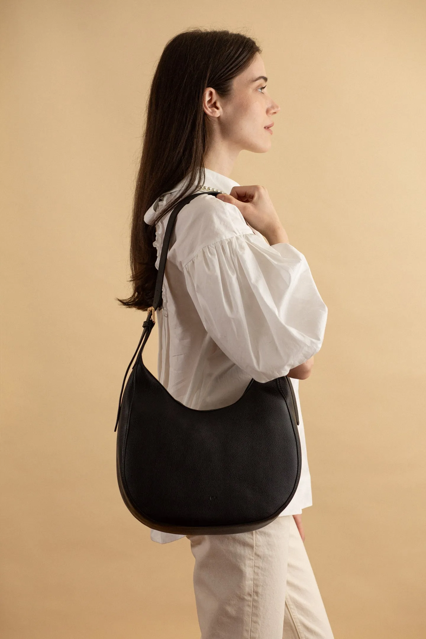 Hobo Bag – Black Pebble sold by ELA product image thumbnail 5