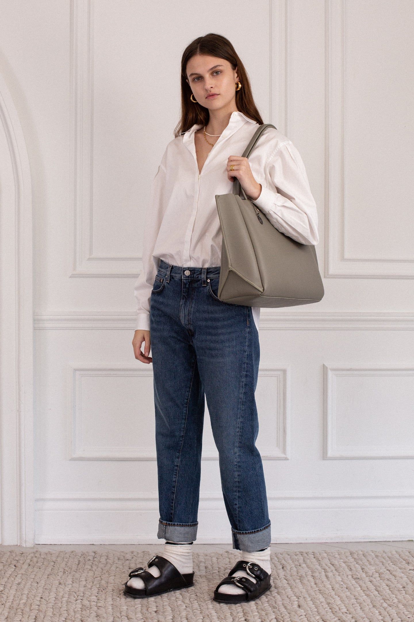 Catch All Tote – Sage Pebble sold by ELA product image thumbnail 2