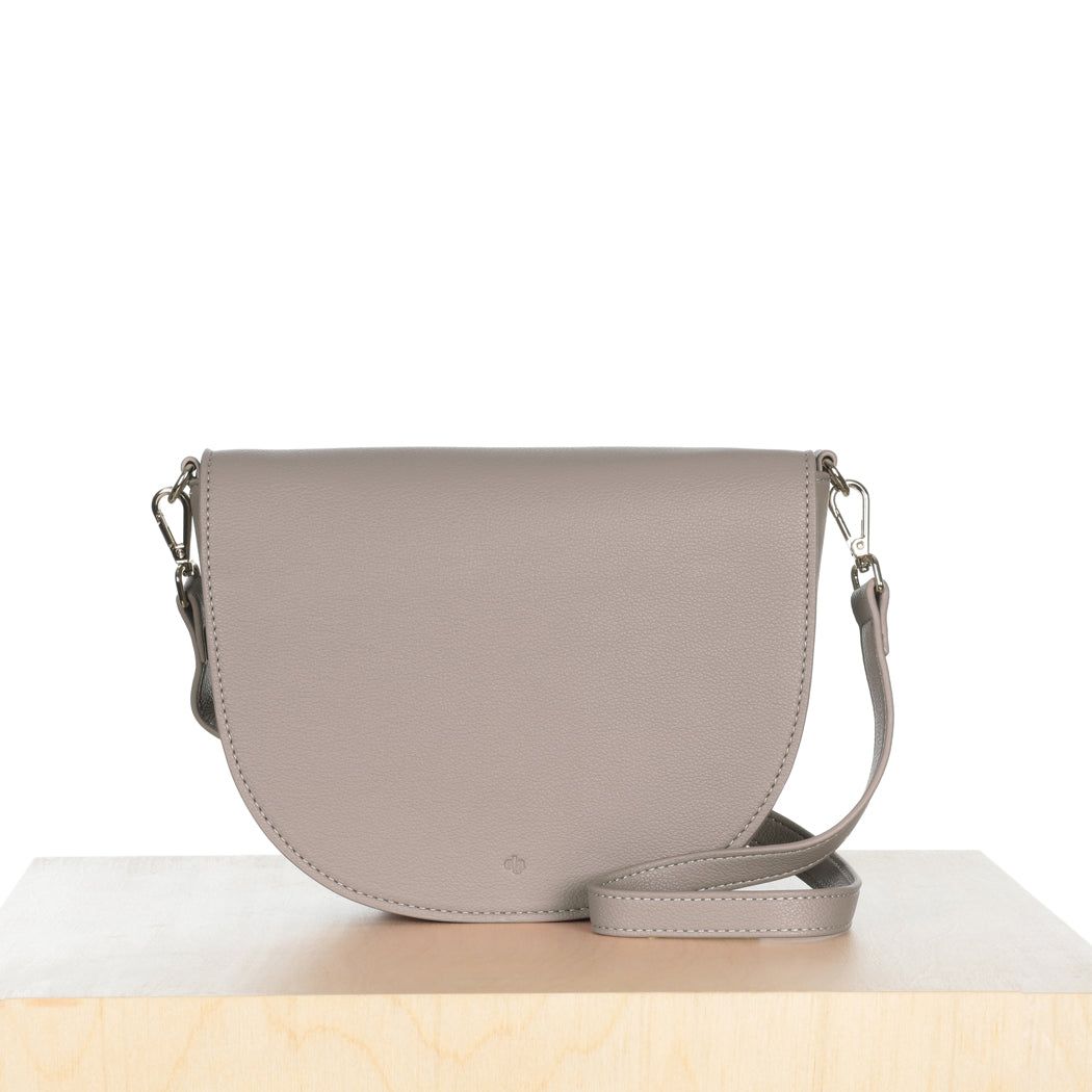 Mini Saddle Bag - Taupe Pebble sold by ELA