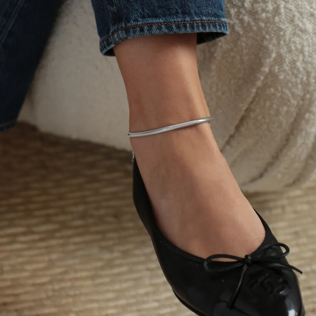 ela x Vanessa Giuliani ~ Simonetta Chain Anklet Silver sold by ELA product image thumbnail 2