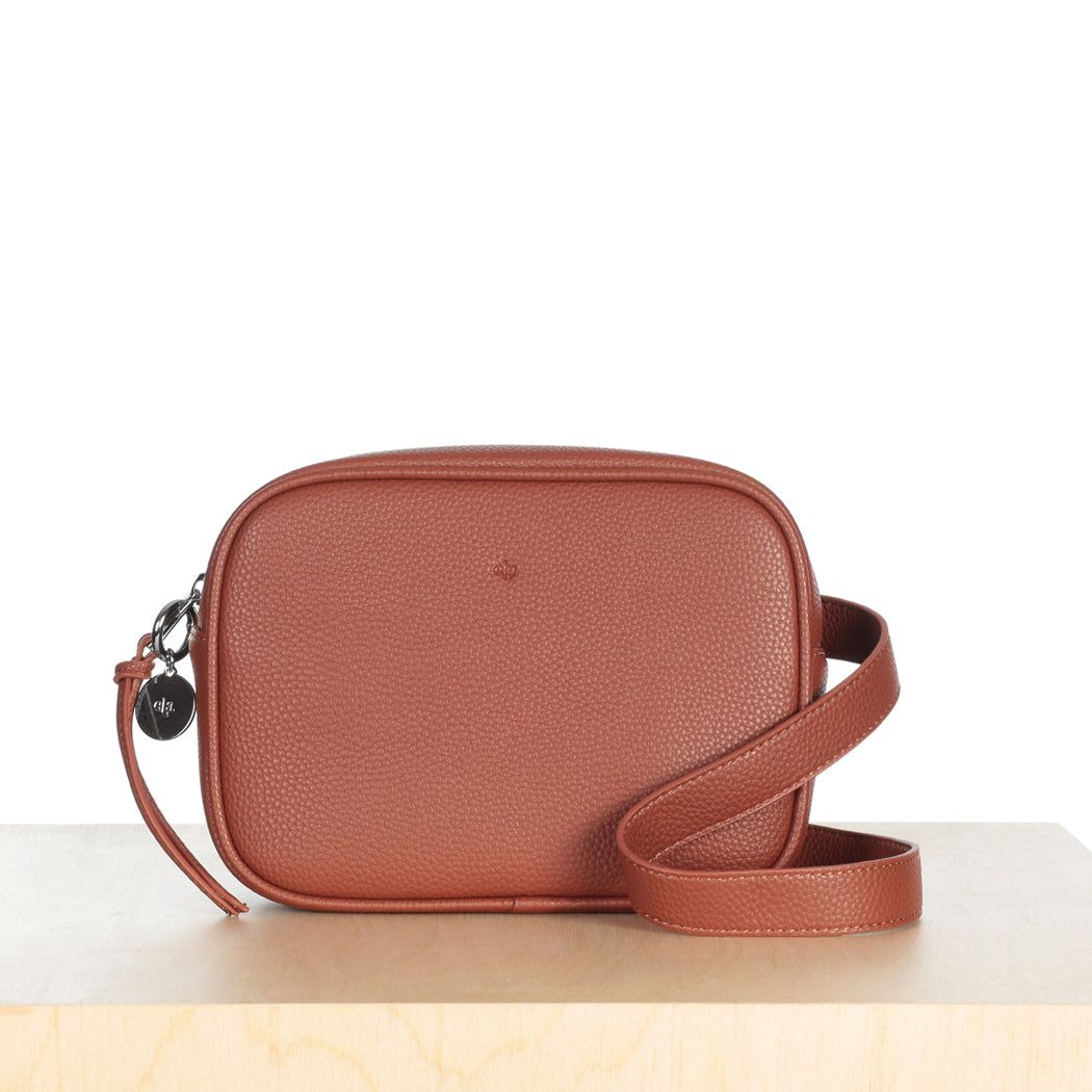 Belt Bag – Walnut Pebble with Gunmetal Hardware sold by ELA