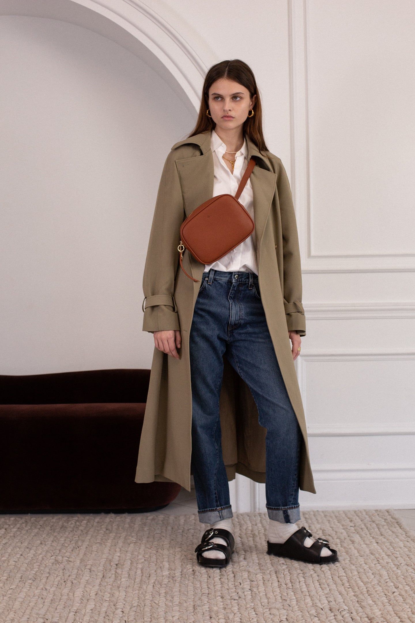 Belt Bag – Walnut Pebble with Gunmetal Hardware sold by ELA product image thumbnail 2