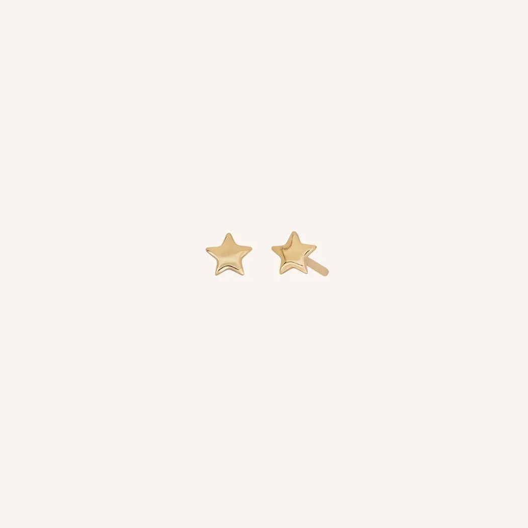 Mini Star Stud Earrings sold by ELA