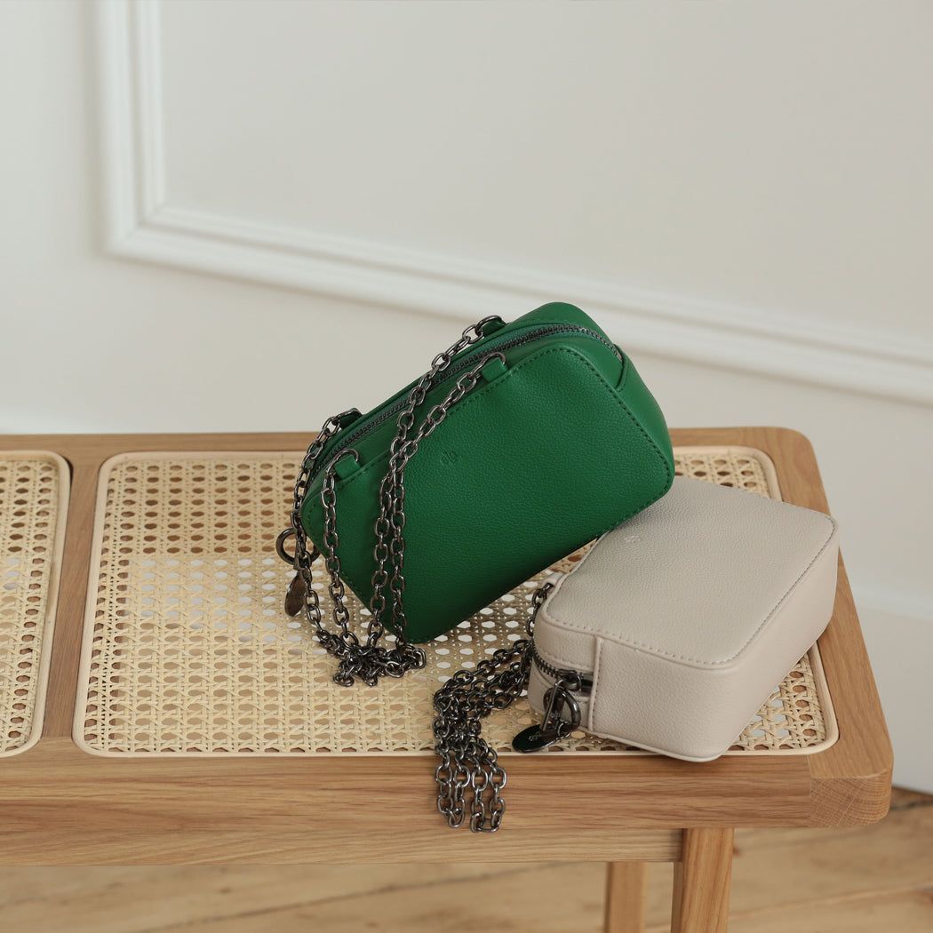 Micro Bag with Chain - Dove Pebble sold by ELA product image thumbnail 5