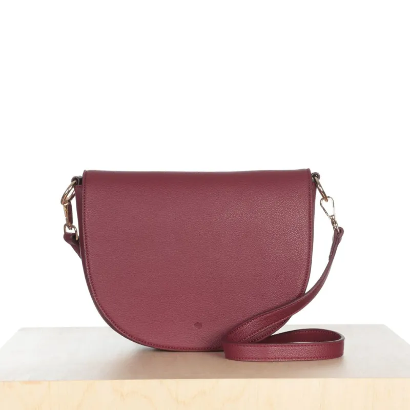 Mini Saddle Bag - Wine Pebble sold by ELA