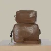 Micro Belt Bag – Chestnut Croc sold by ELA
