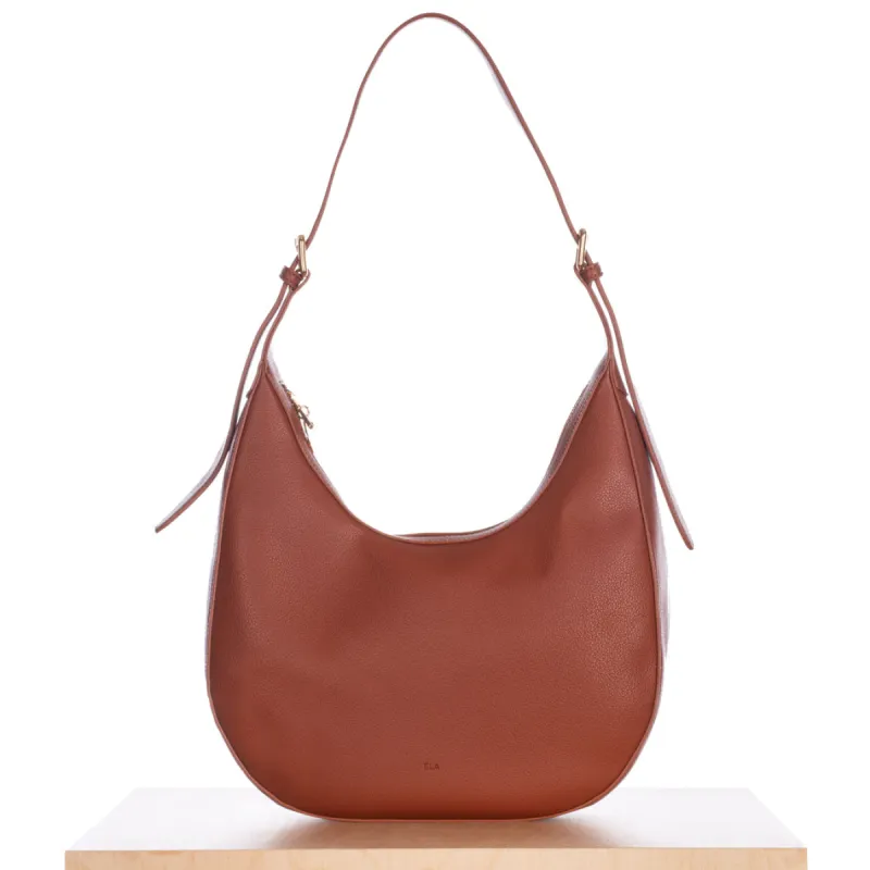Hobo Bag – Walnut Pebble sold by ELA