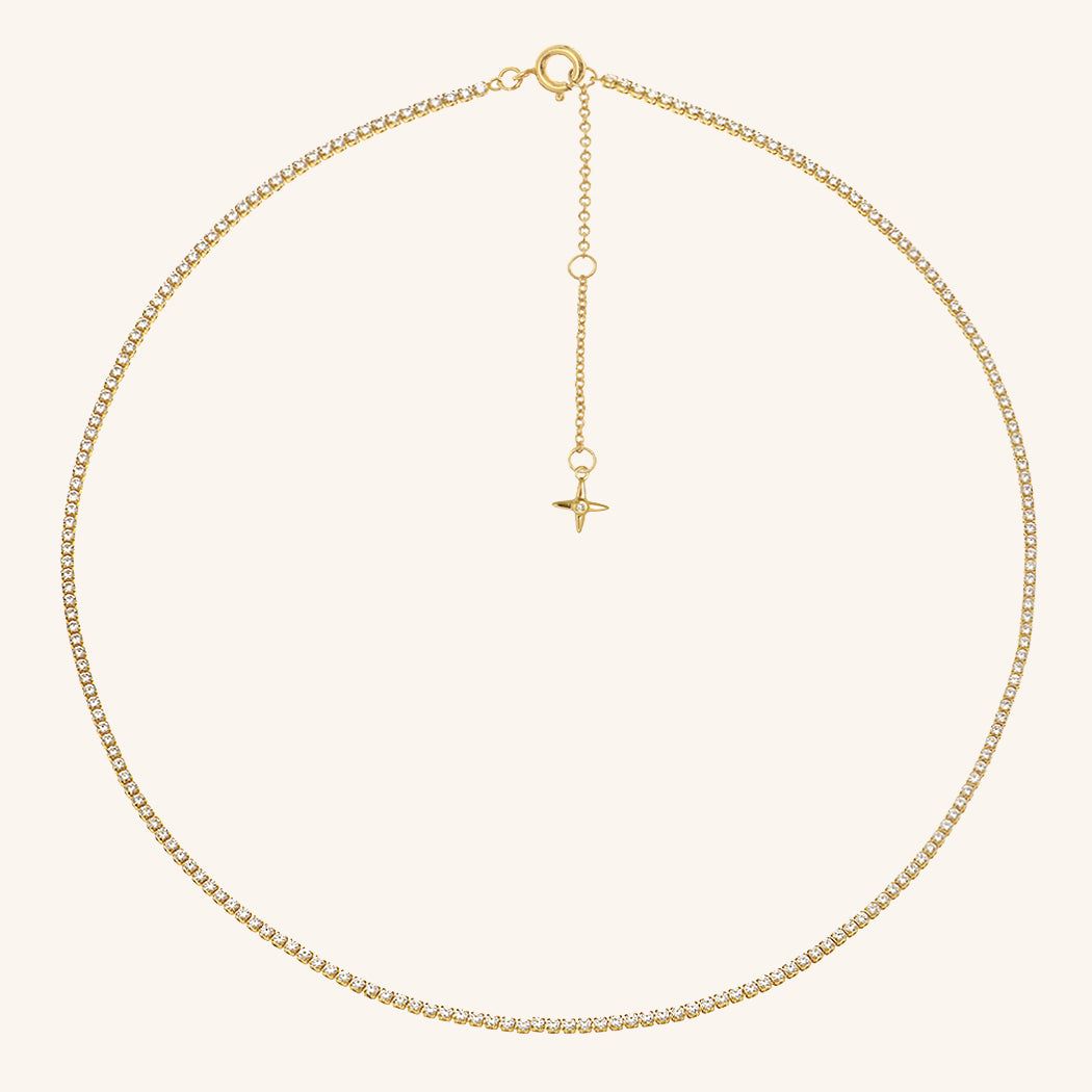 ela x Vanessa Giuliani ~ Micro Tennis Necklace sold by ELA