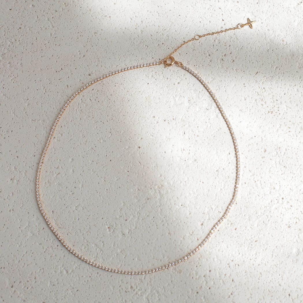 ela x Vanessa Giuliani ~ Micro Tennis Necklace sold by ELA product image thumbnail 2