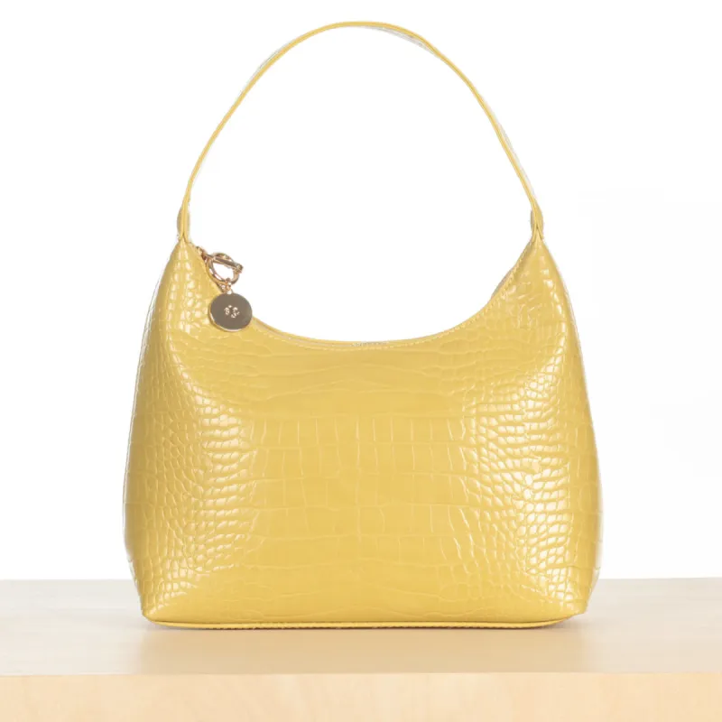 Marlo Bag - Chamomile Croc made by ELA