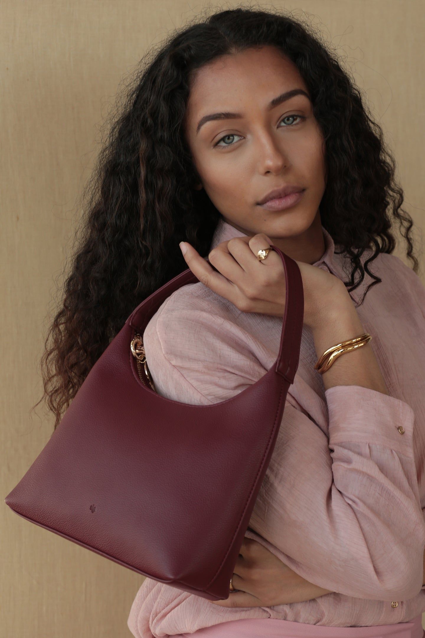 Marlo Bag - Wine Pebble sold by ELA product image thumbnail 5