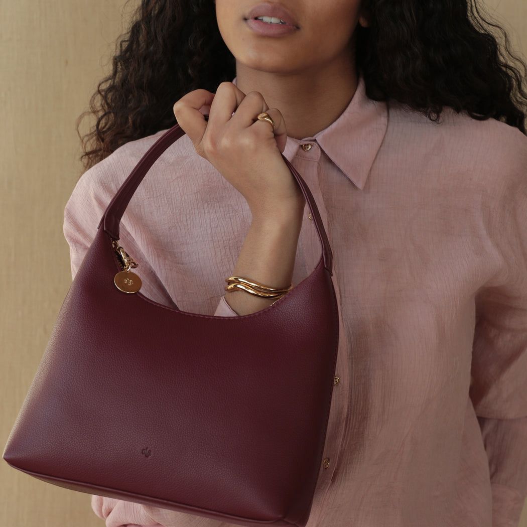 Marlo Bag - Wine Pebble sold by ELA product image thumbnail 3