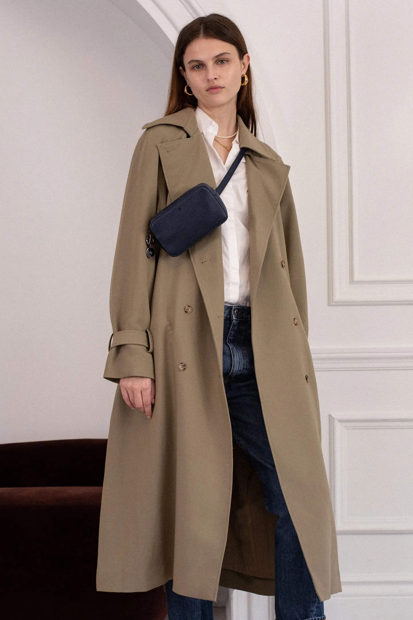 Micro Belt Bag – Navy Pebble sold by ELA product image thumbnail 2