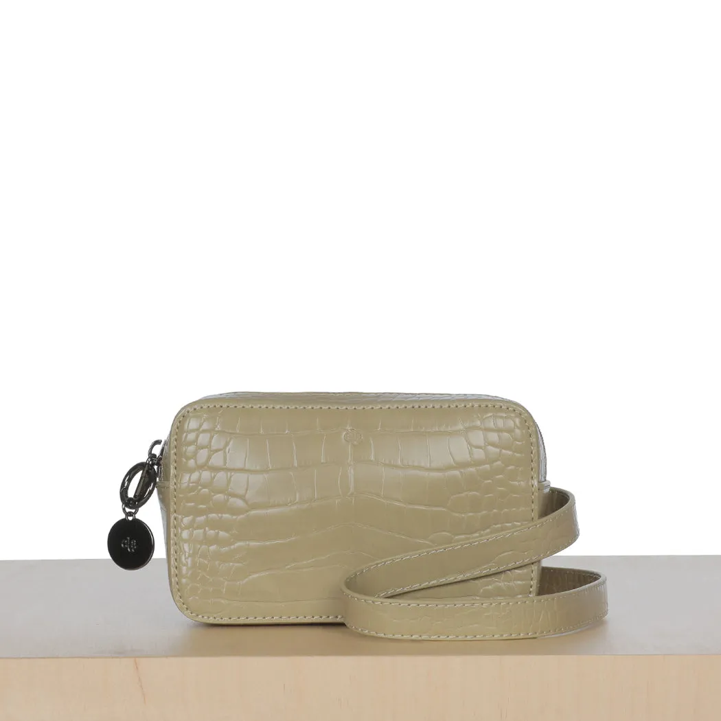 Micro Belt Bag – Sage Croc sold by ELA