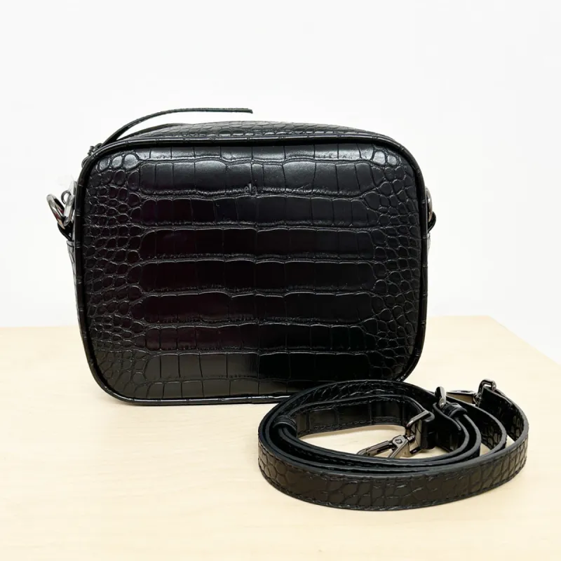 Muse Bag - Black Croc - Sample Sale sold by ELA