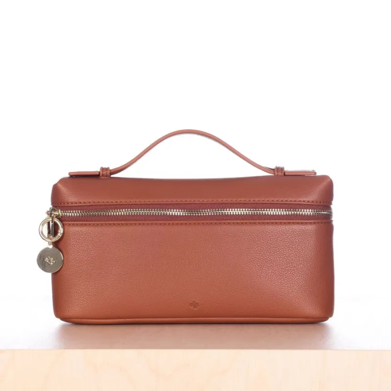 Case Clutch - Walnut Pebble sold by ELA