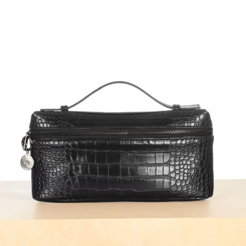 Case Clutch - Black Croc Effect sold by ELA