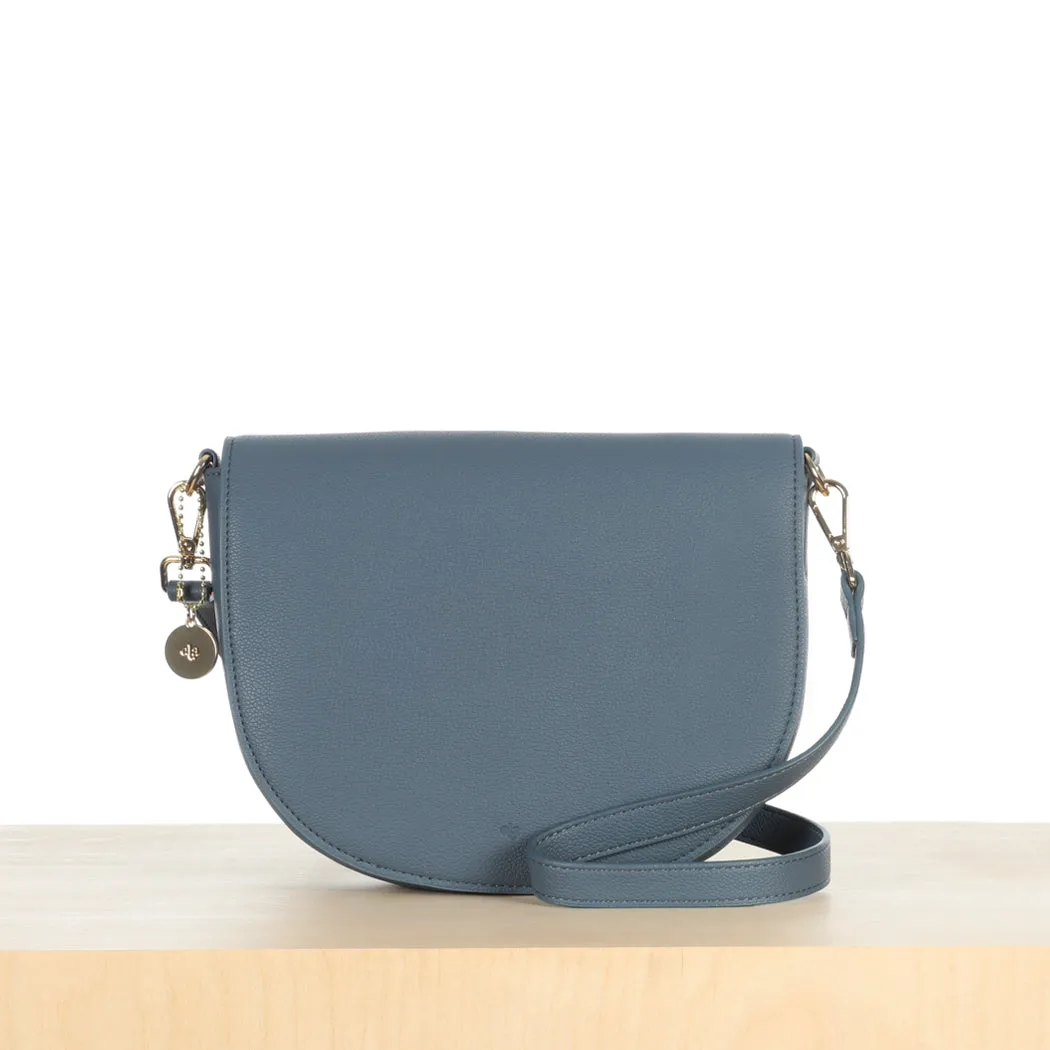 Mini Saddle Bag - Denim Pebble sold by ELA