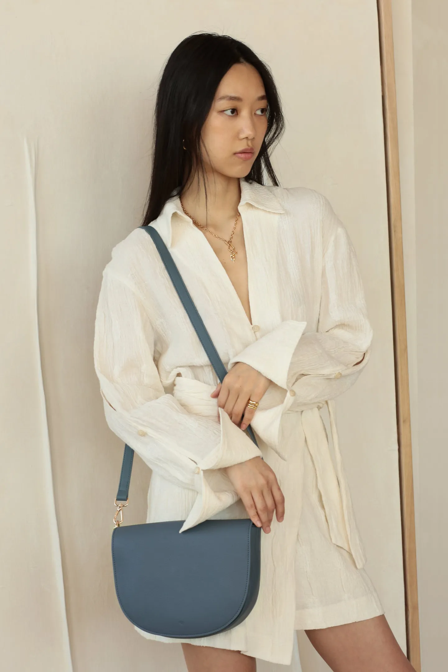 Mini Saddle Bag - Denim Pebble sold by ELA product image thumbnail 2