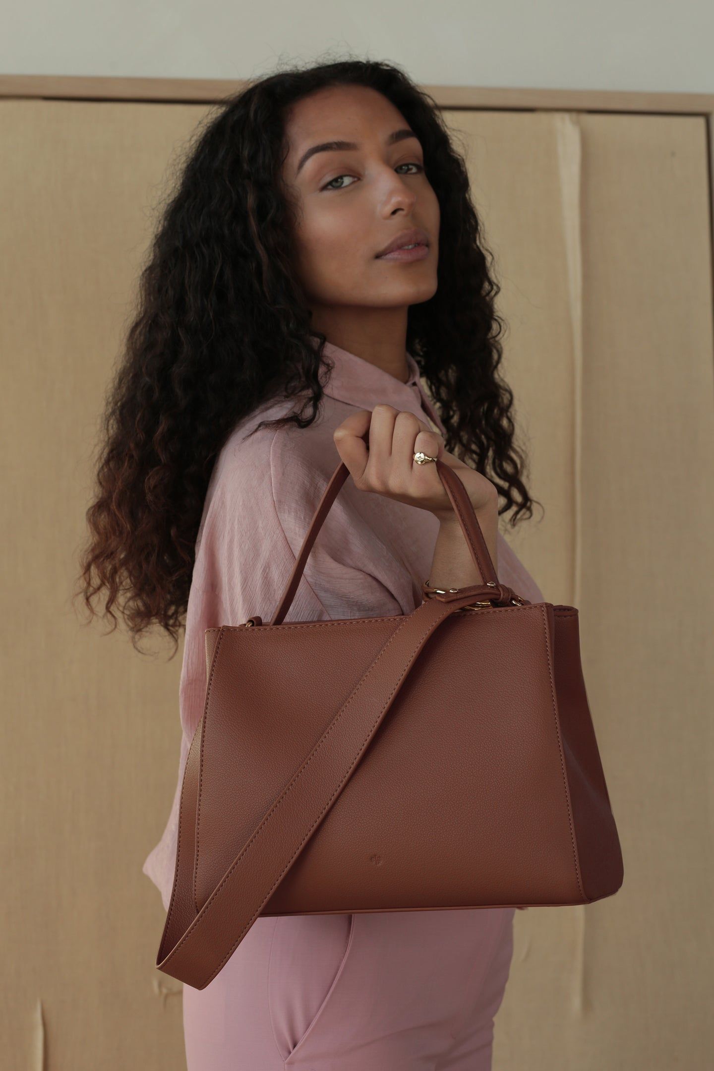 Lady Bag – Walnut Pebble sold by ELA product image thumbnail 4