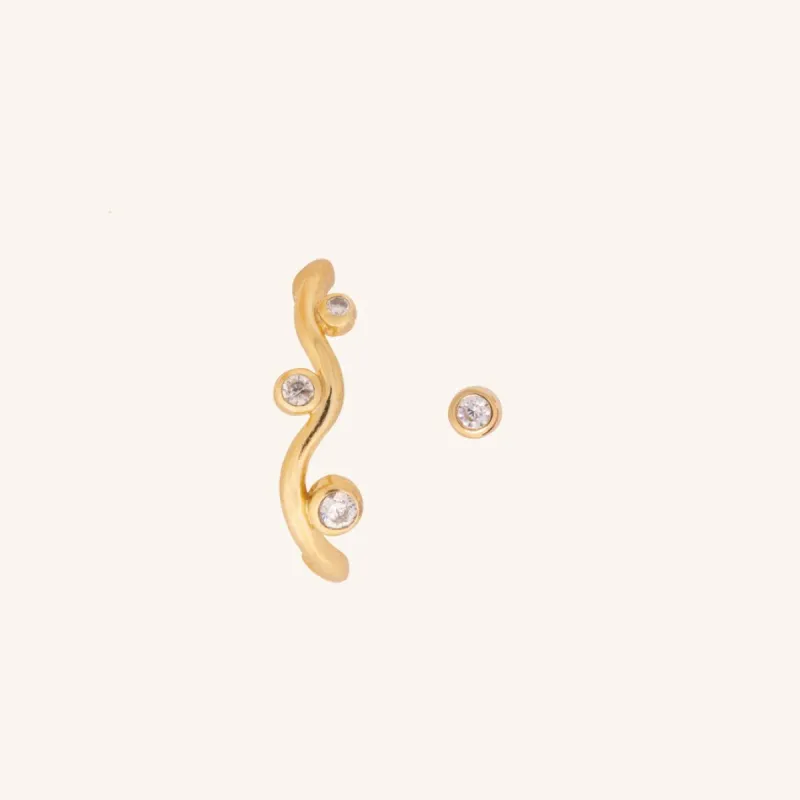Suspender Earring with Micro Stud Earrings Bundle sold by ELA