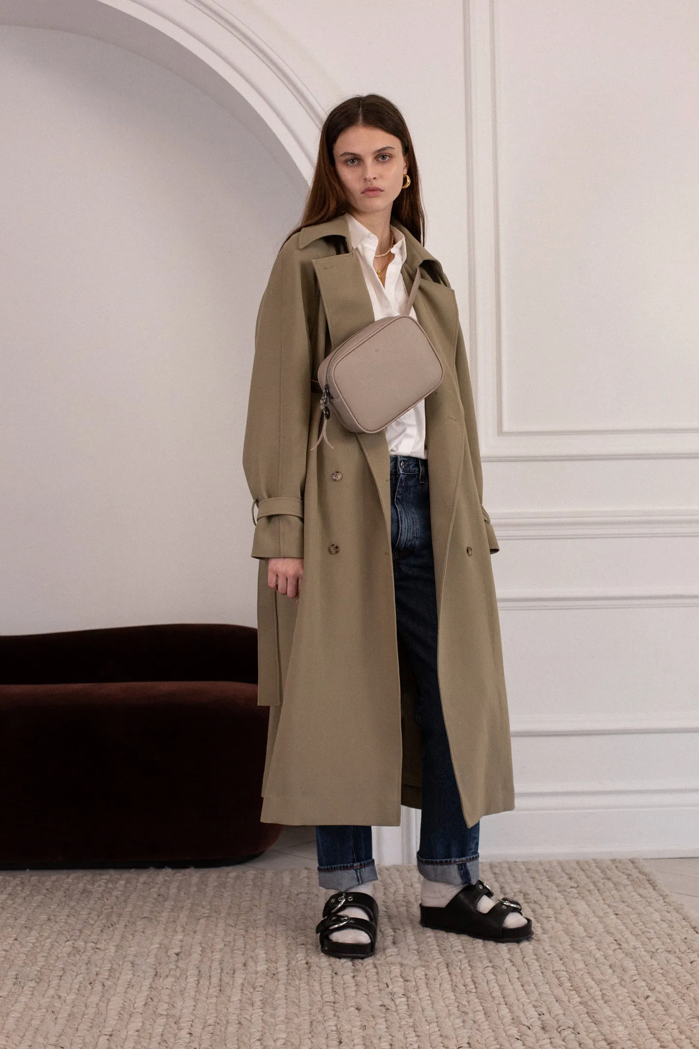 Belt Bag – Taupe Pebble with Gunmetal Hardware sold by ELA product image thumbnail 2